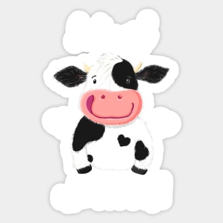 Happy Little Holstein Just A Girl Who Loves Cows Sticker